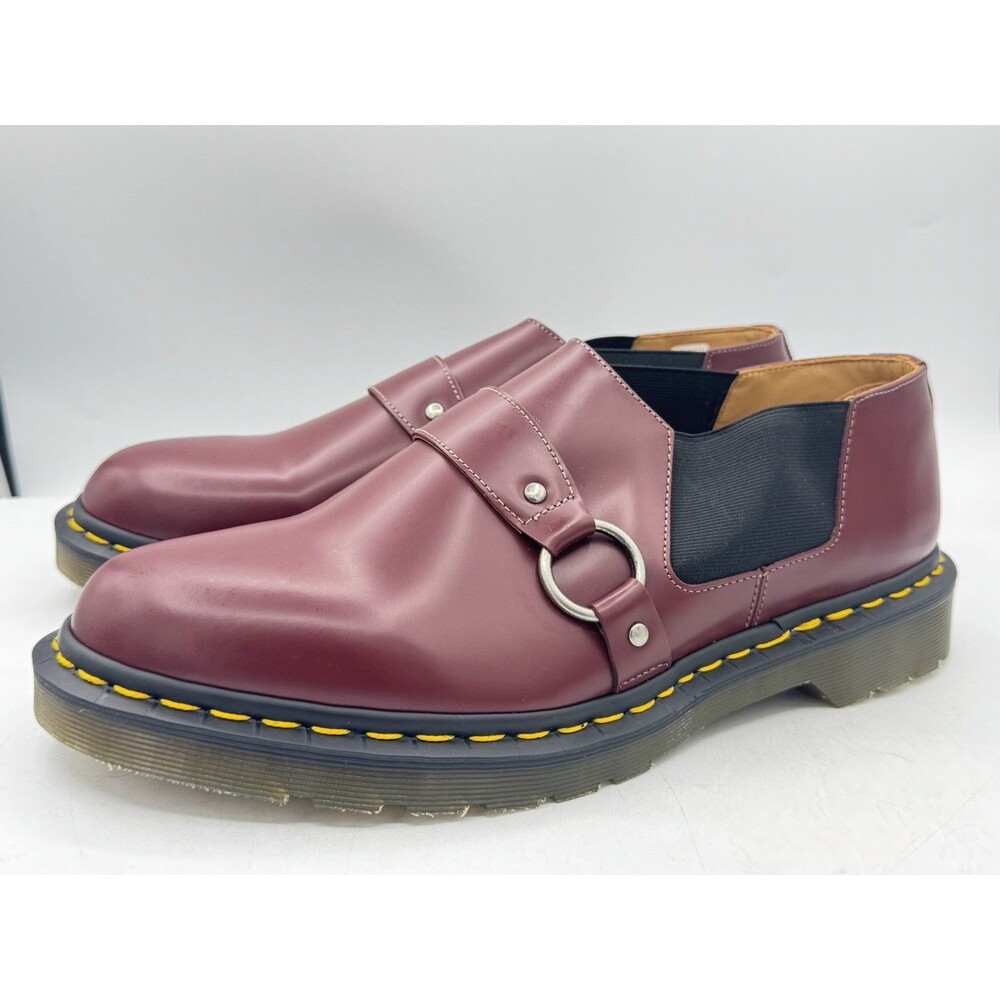 Dr. Martens x Comme des Garçons Harvey Cherry Red Leather Harness Men's Size 12